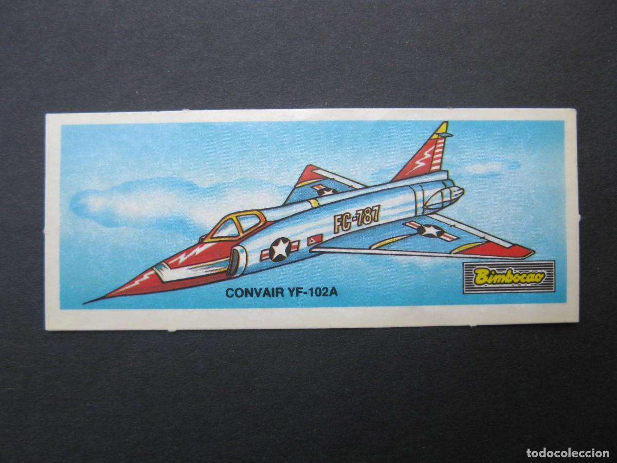 Coleccionismo Cromos antiguos: CROMO - AVIONES - N&ordm; 21 - CONVAIR YF-102A - BIMBOCAO - BIMBO - NUNCA PEGADO.