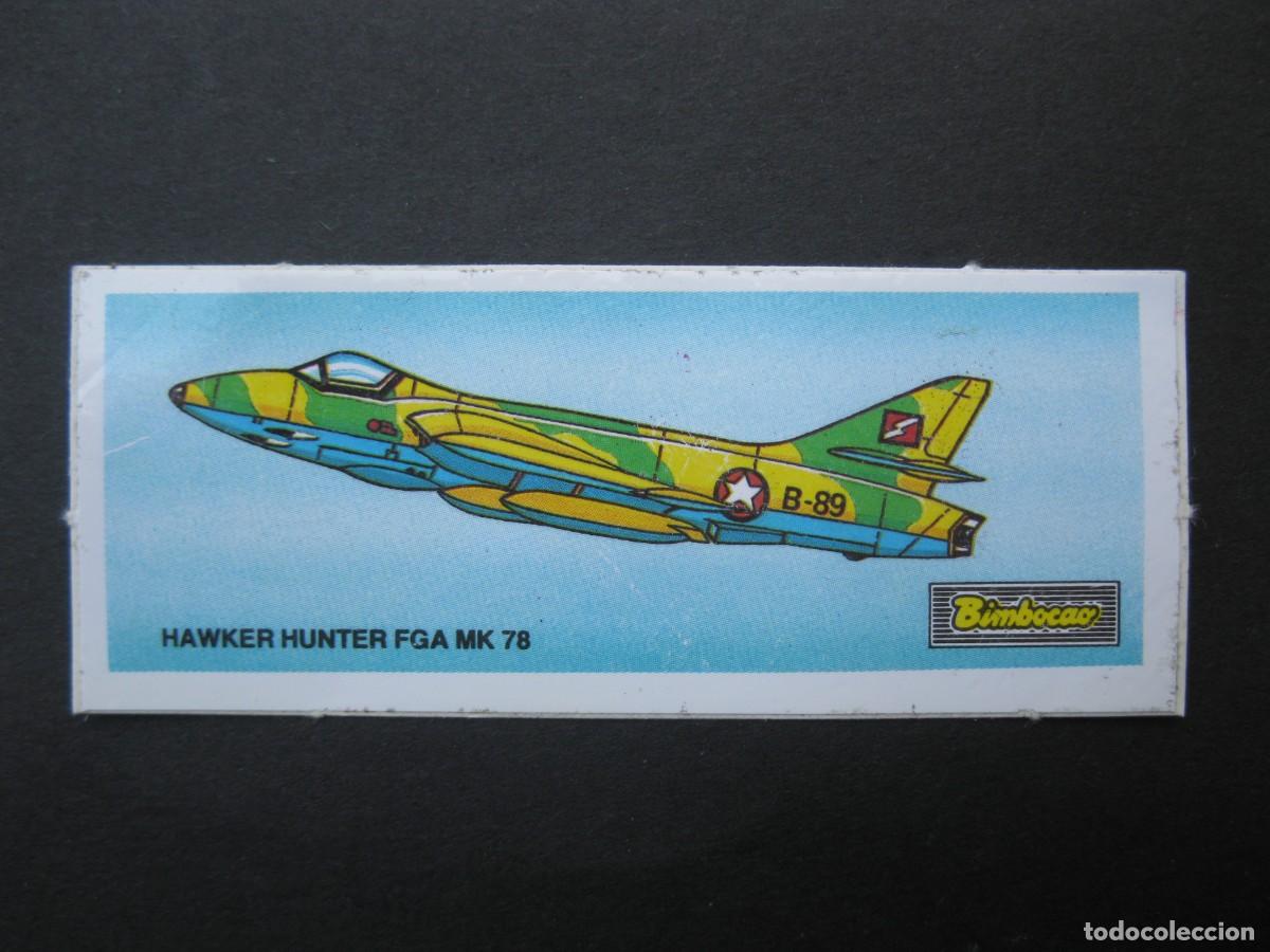 Coleccionismo Cromos antiguos: CROMO - AVIONES - N&ordm; 19 - HAWKER HUNTER FGA MK 78 - BIMBOCAO - BIMBO - NUNCA PEGADO.