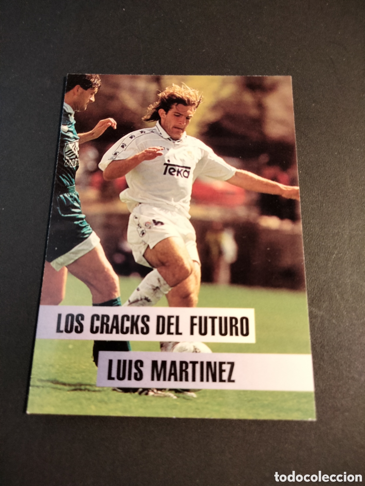 Coleccionismo Cromos antiguos: LUIS MART&Iacute;NEZ # 113 REAL MADRID COLECCI&Oacute;N 1996/97 LOS CRACKS DEL FUTURO PANINI