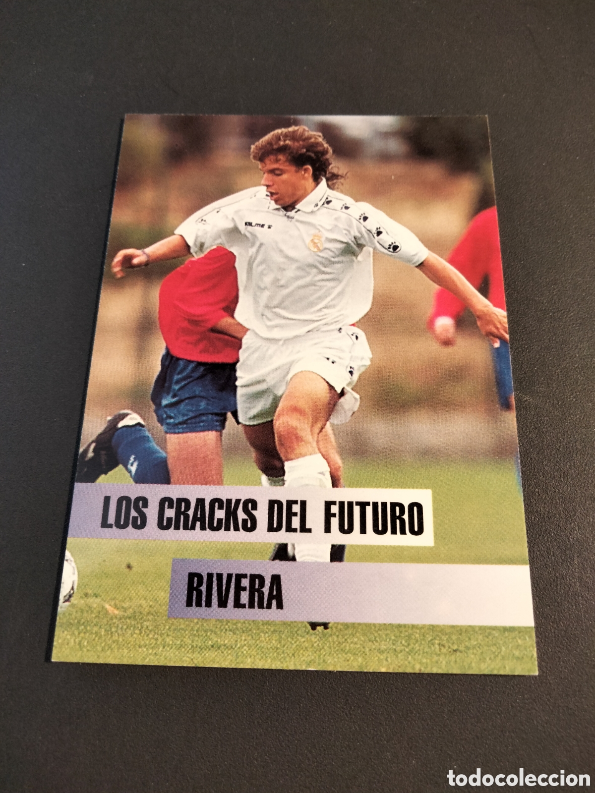 Coleccionismo Cromos antiguos: RIVERA # 114 REAL MADRID COLECCI&Oacute;N 1996/97 LOS CRACKS DEL FUTURO PANINI
