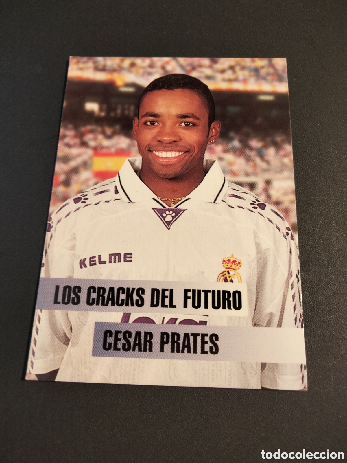 Coleccionismo Cromos antiguos: CESAR PRATES # 119 REAL MADRID COLECCI&Oacute;N 1996/97 LOS CRACKS DEL FUTURO PANINI