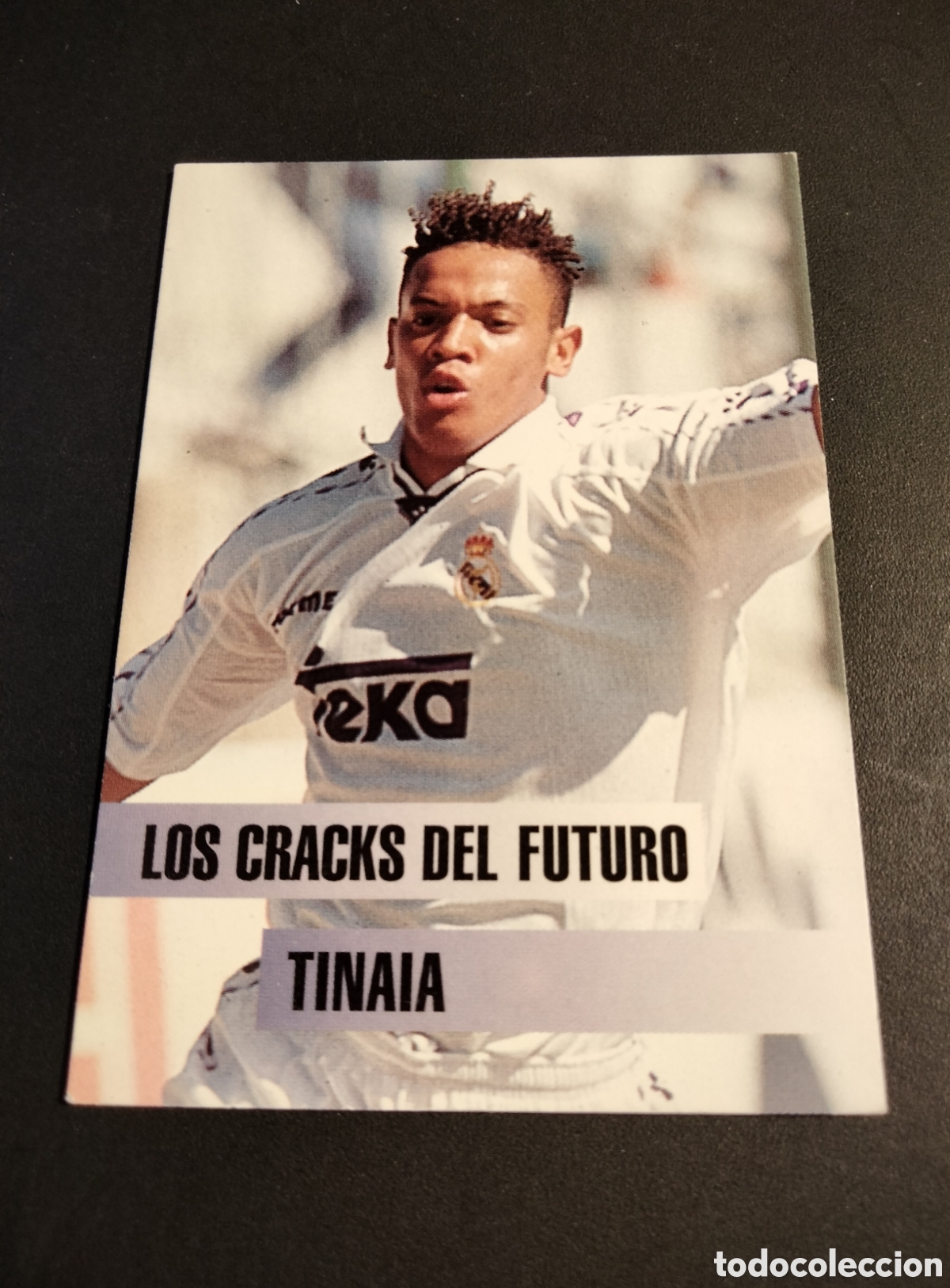 Coleccionismo Cromos antiguos: TINAIA # 122 REAL MADRID COLECCI&Oacute;N 1996/97 LOS CRACKS DEL FUTURO PANINI