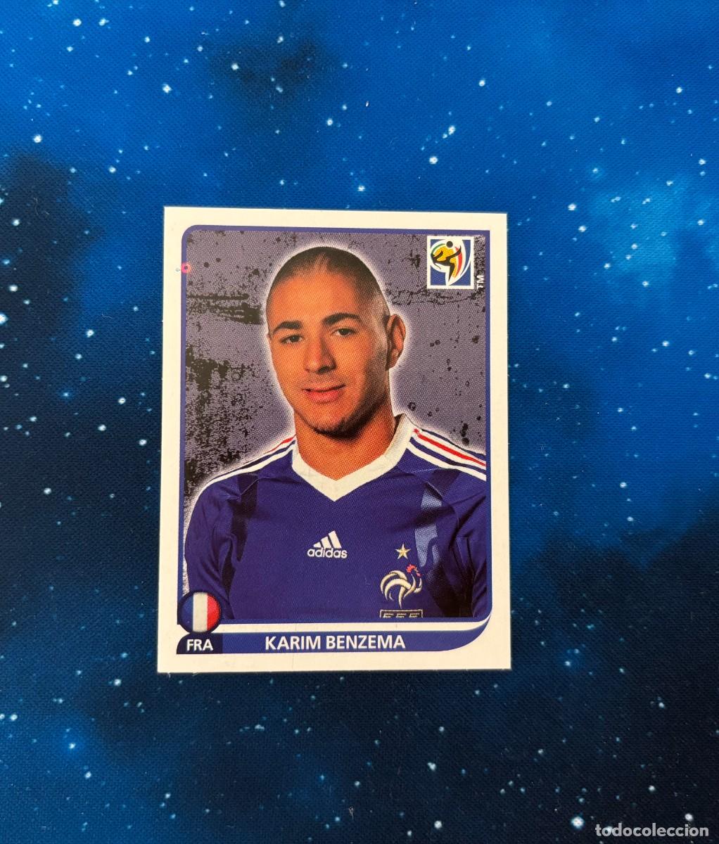 Coleccionismo Cromos antiguos: Karim Benzema n&ordm;104 Panini Mundial Sud&aacute;frica 2010 Francia