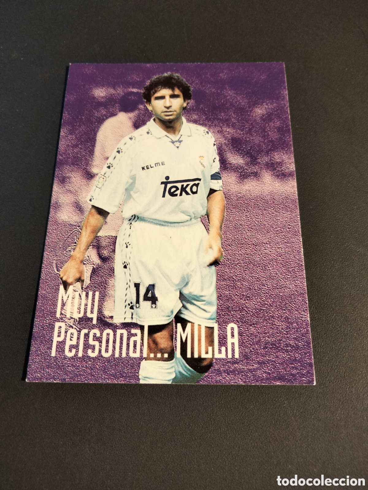 Coleccionismo Cromos antiguos: MILLA # 96 MUY PERSONAL REAL MADRID COLECCI&Oacute;N 1996/97 PANINI