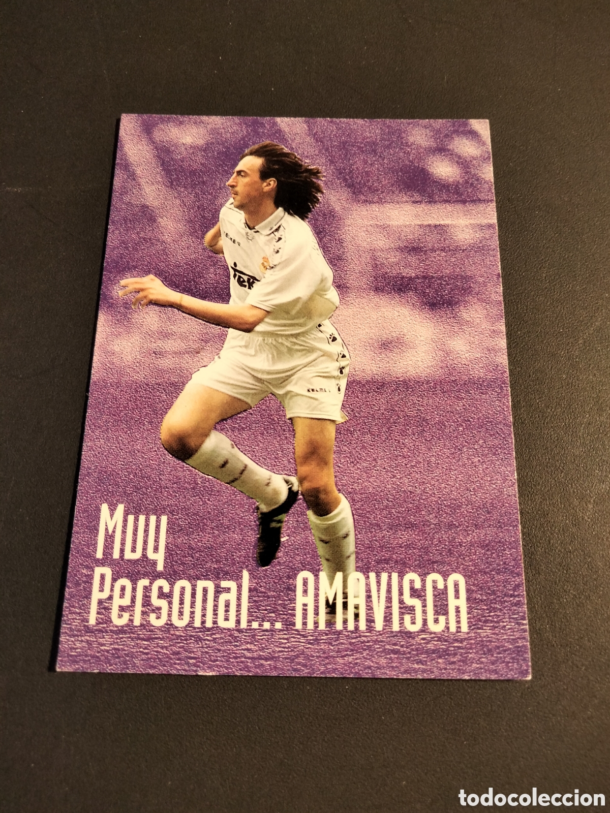 Coleccionismo Cromos antiguos: AMAVISCA # 93 MUY PERSONAL REAL MADRID COLECCI&Oacute;N 1996/97 PANINI