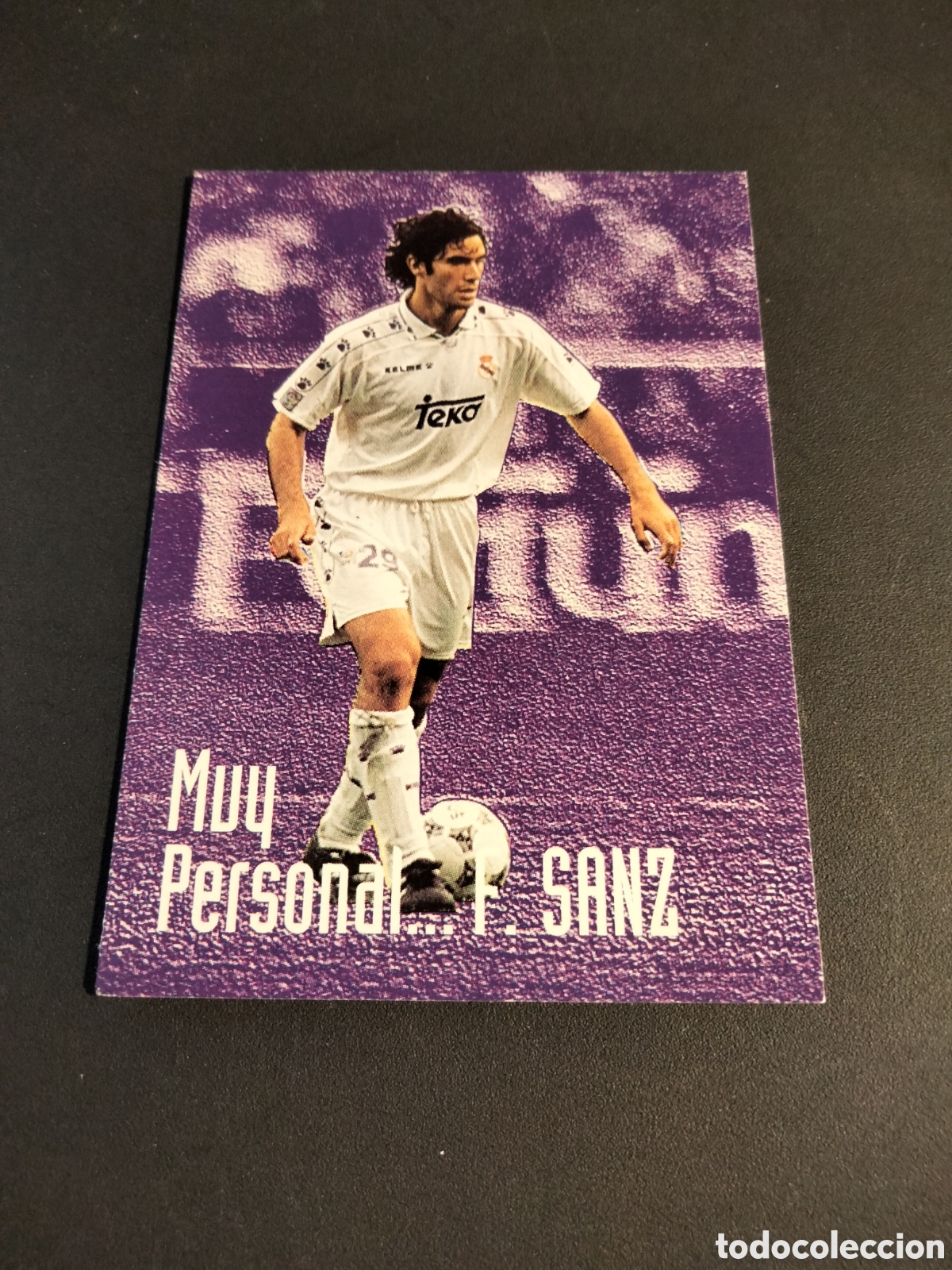 Coleccionismo Cromos antiguos: FERNANDO SANZ # 97 MUY PERSONAL REAL MADRID COLECCI&Oacute;N 1996/97 PANINI