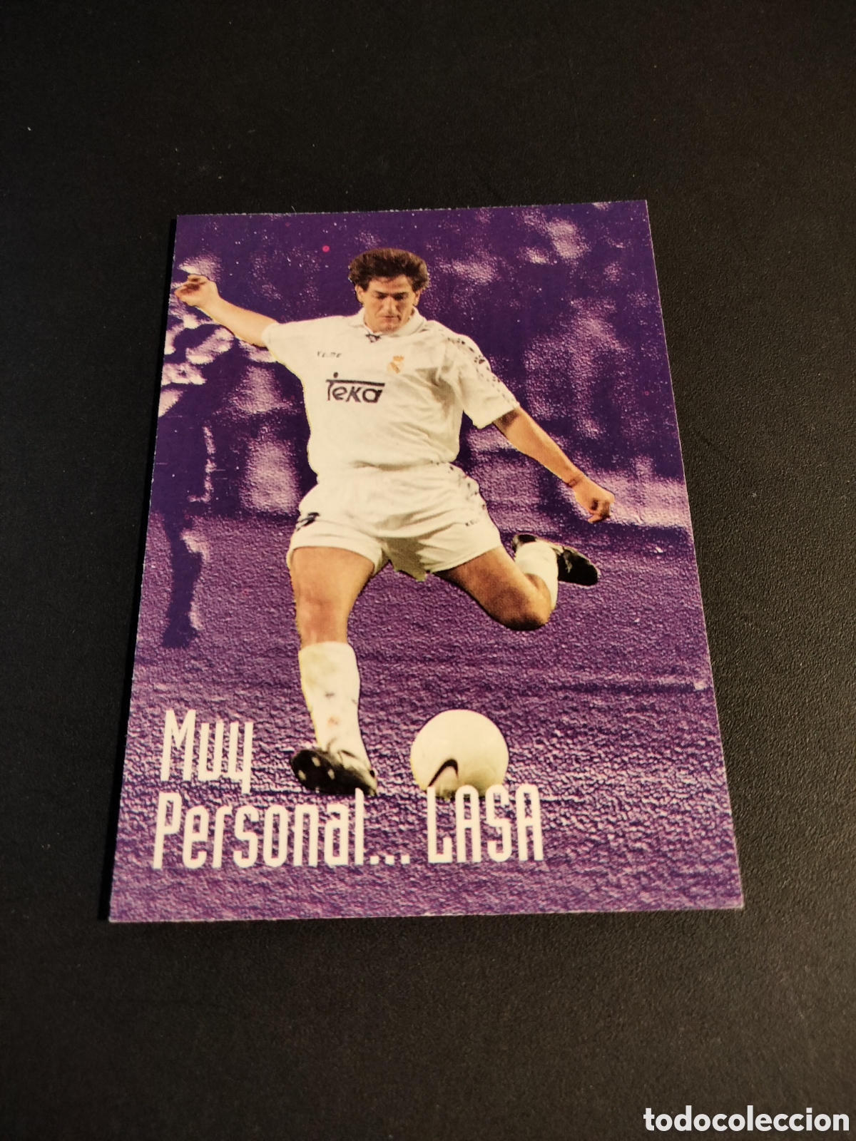 Coleccionismo Cromos antiguos: LASA # 99 MUY PERSONAL REAL MADRID COLECCI&Oacute;N 1996/97 PANINI