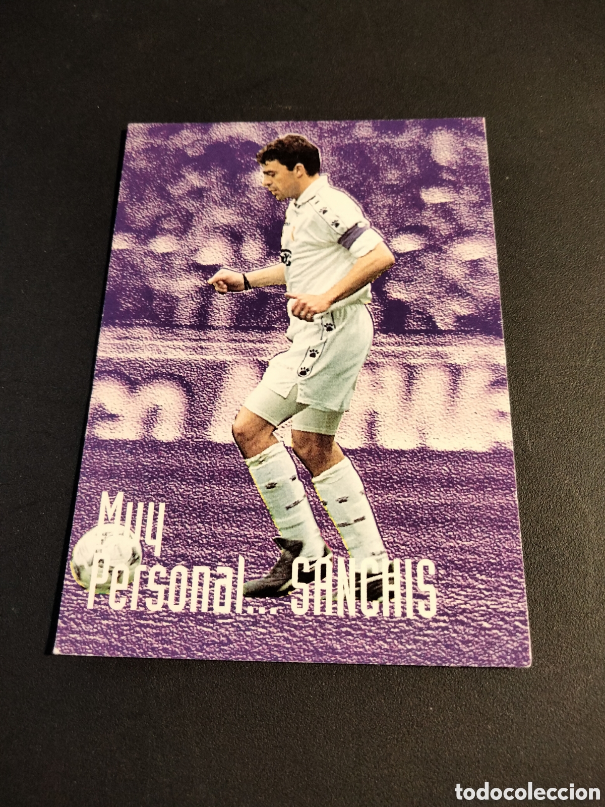 Coleccionismo Cromos antiguos: SANCHIS # 87 MUY PERSONAL REAL MADRID COLECCI&Oacute;N 1996/97 PANINI