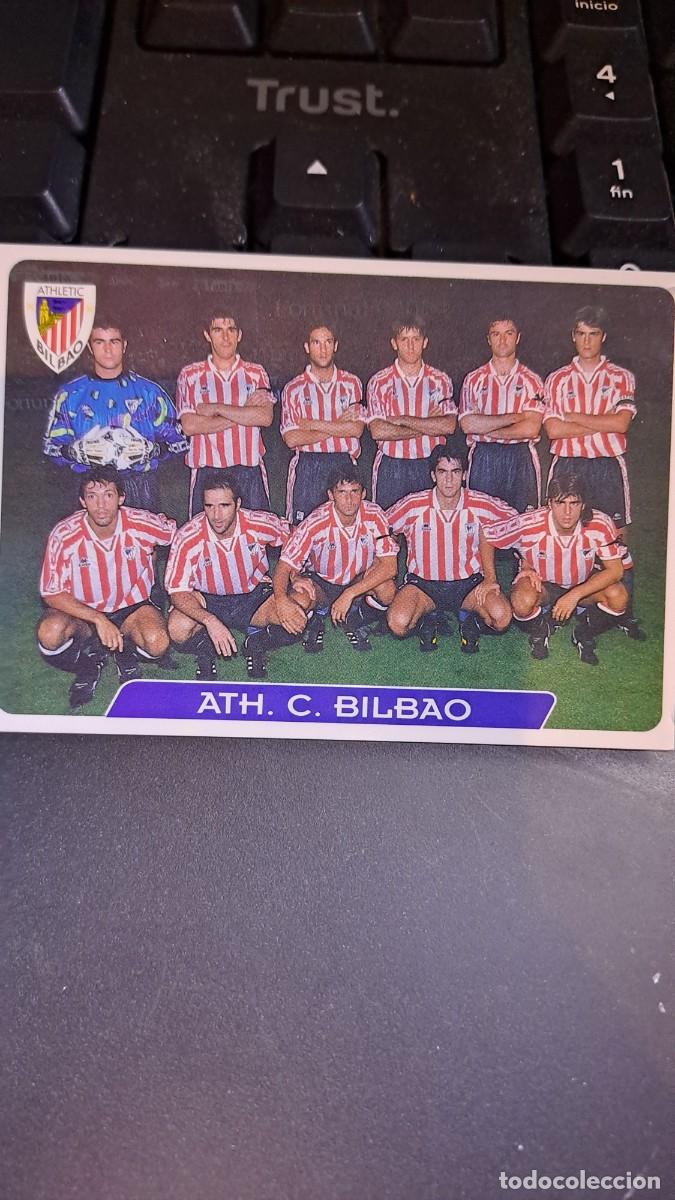 Coleccionismo Cromos antiguos: LAS FICHAS DE LA LIGA 95 96 ALINEACION ATHLETIC CLUB DE BILBAO CROMO 1995 1996 MUNDICROMO