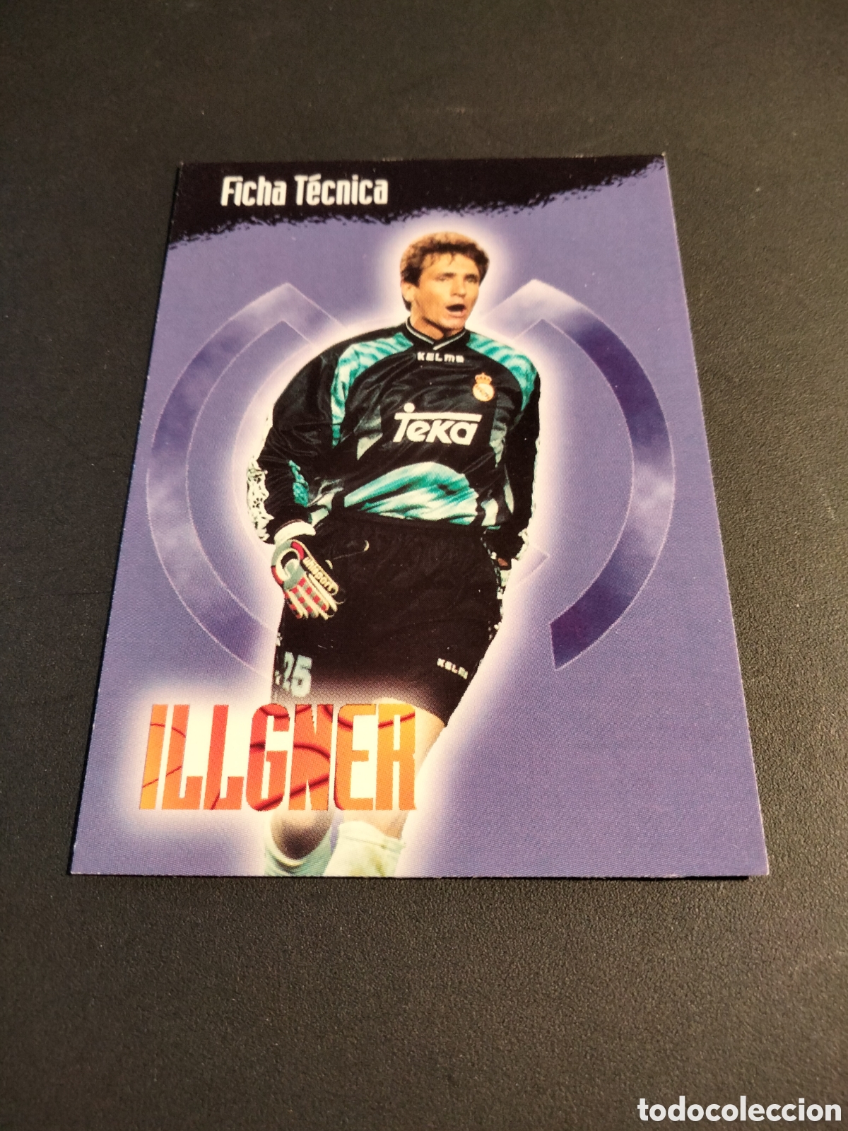 Coleccionismo Cromos antiguos: ILLGNER # 35 FICHA T&Eacute;CNICA REAL MADRID COLECCI&Oacute;N 1996/97 PANINI