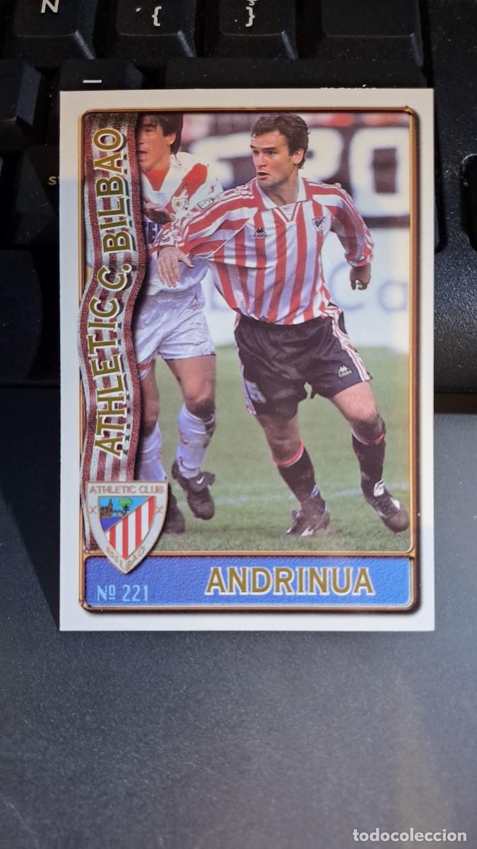 Coleccionismo Cromos antiguos: LAS FICHAS DE LA LIGA 96 97 ANDRINUA 221 ATHLETIC CLUB DE BILBAO CROMO 1996 1997 MUNDICROMO