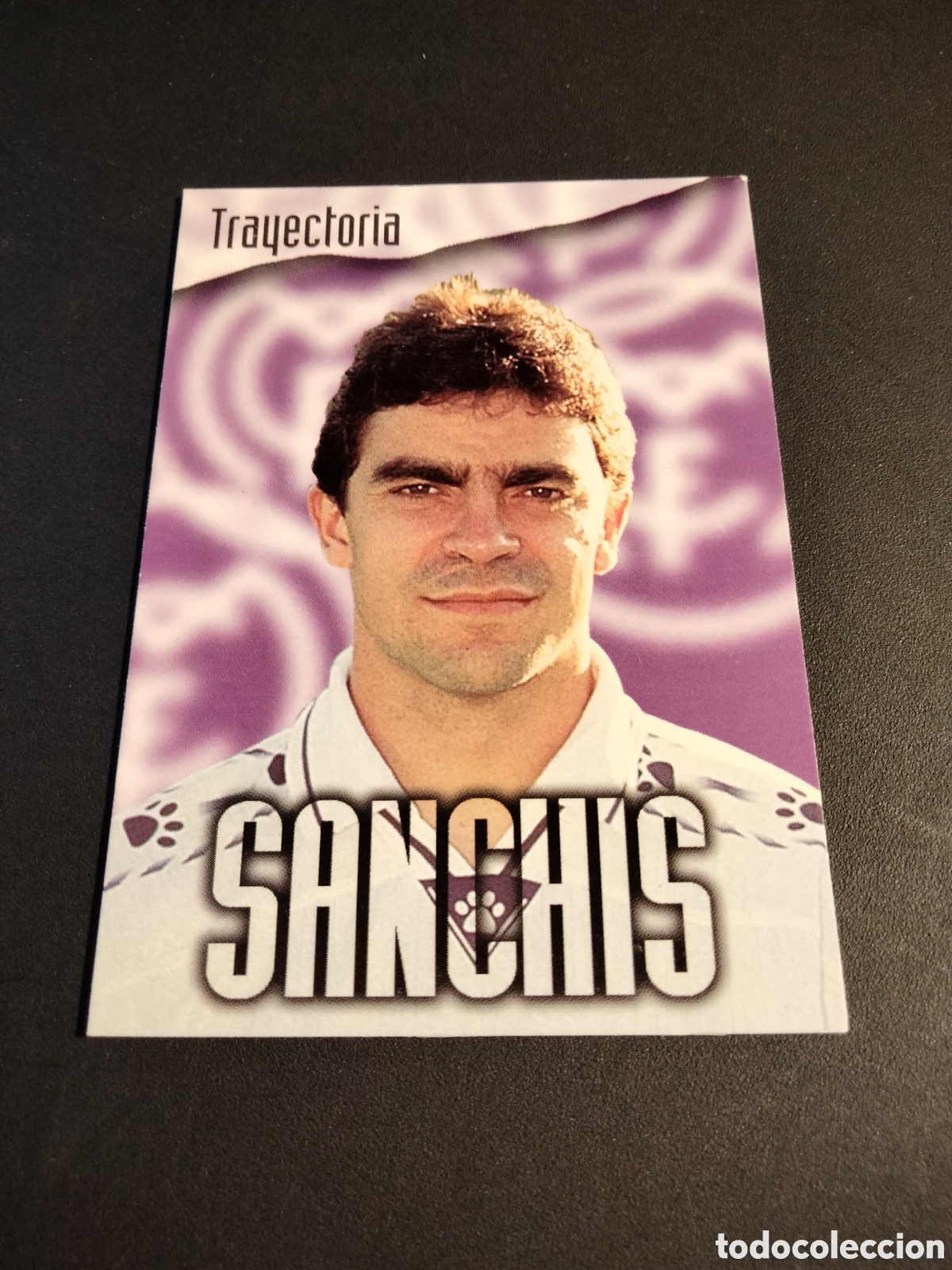 Coleccionismo Cromos antiguos: SANCHIS # 64 TRAYECTORIA REAL MADRID COLECCI&Oacute;N 1996/97 PANINI