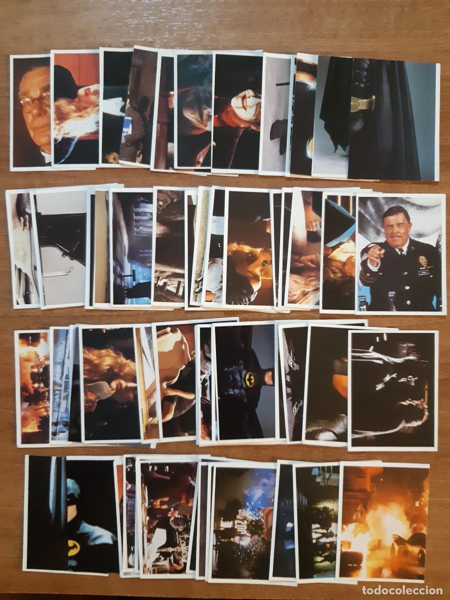 Coleccionismo Cromos antiguos: LOTE 64 CROMOS DIFERENTES ADHESIVOS COLECCI&Oacute;N BATMAN ED. ASTON 1989. NUNCA PEGADOS, SIN PEGAR