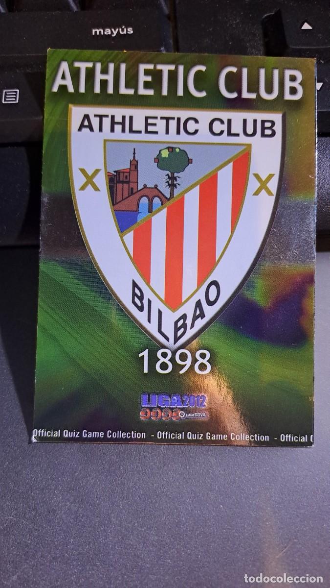 Coleccionismo Cromos antiguos: QUIZ GAME 2012 ESCUDO BRILLO 136 ERROR ATHLETIC CLUB BILBAO CROMO LIGA 2009 2010 09 10 MUNDICROMO