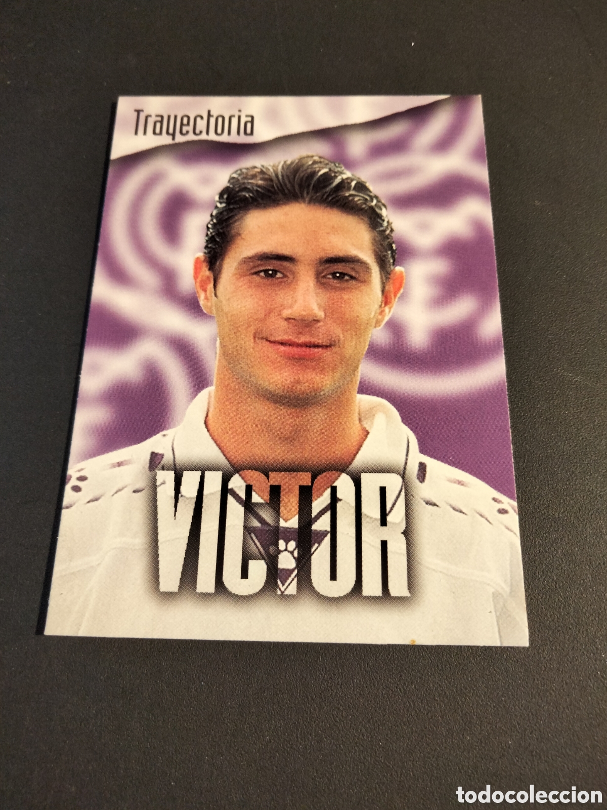 Coleccionismo Cromos antiguos: VICTOR # 82 TRAYECTORIA REAL MADRID COLECCI&Oacute;N 1996/97 PANINI