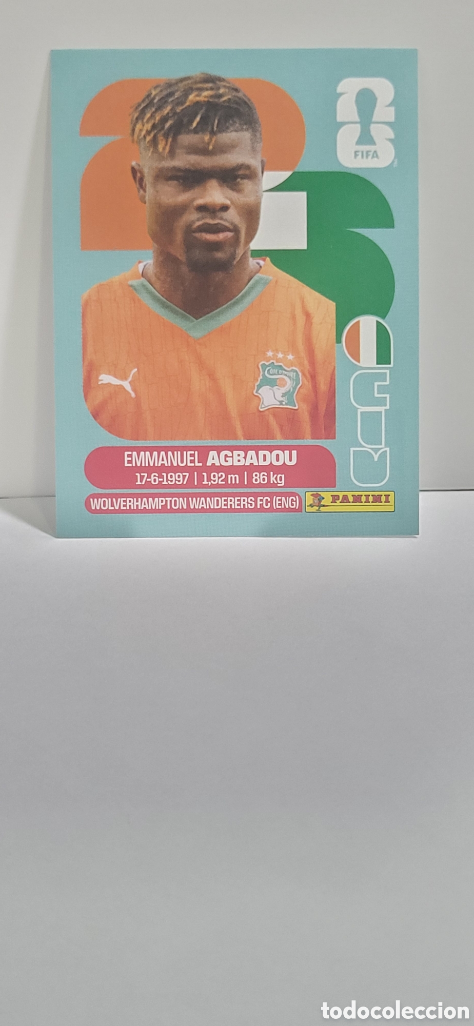 Sammeln alte Sammelbilder: AGBADOU COSTA DE MARFIL N&ordm; 8 FIFA WORLD CUP 2026 PANINI MUNDIAL FIFA WORLD CUP