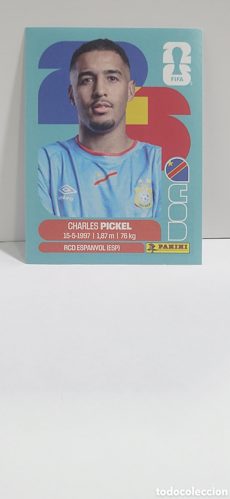 Collectable Antique Stickers: PICKEL REPUBLICA DEMOCRATICA DEL CONGO N&ordm; 8 FIFA WORLD CUP 2026 PANINI MUNDIAL FIFA WORLD CUP
