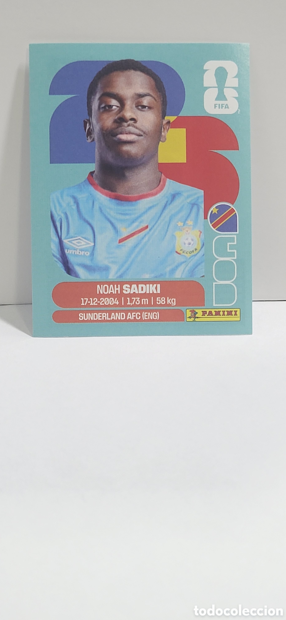 Collectionnisme Cartes &agrave; collectionner anciennes: SADIKI REPUBLICA DEMOCRATICA DEL CONGO N&ordm; 12 FIFA WORLD CUP 2026 PANINI MUNDIAL FIFA WORLD CUP
