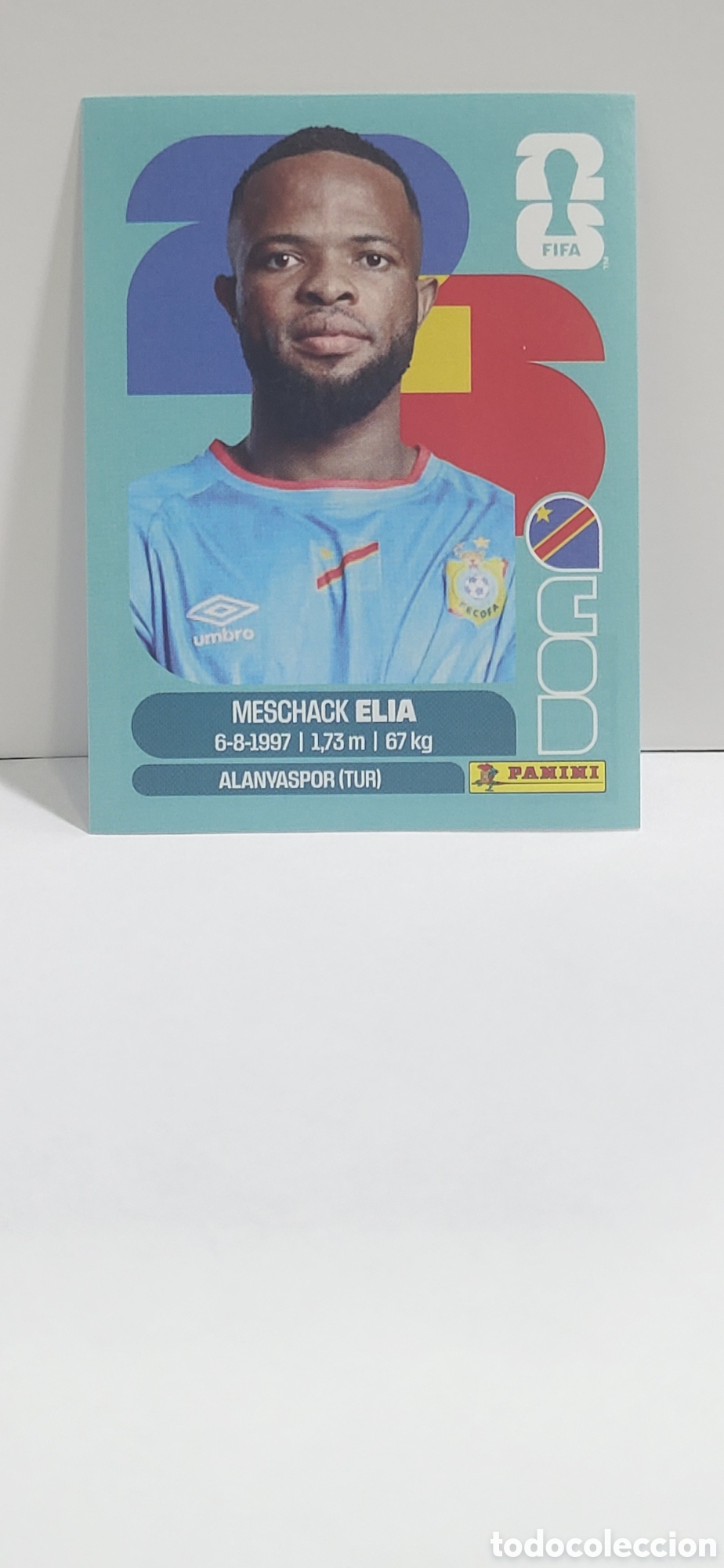 Coleccionismo Cromos antiguos: ELIA REPUBLICA DEMOCRATICA DEL CONGO N&ordm; 15 FIFA WORLD CUP 2026 PANINI MUNDIAL FIFA WORLD CUP