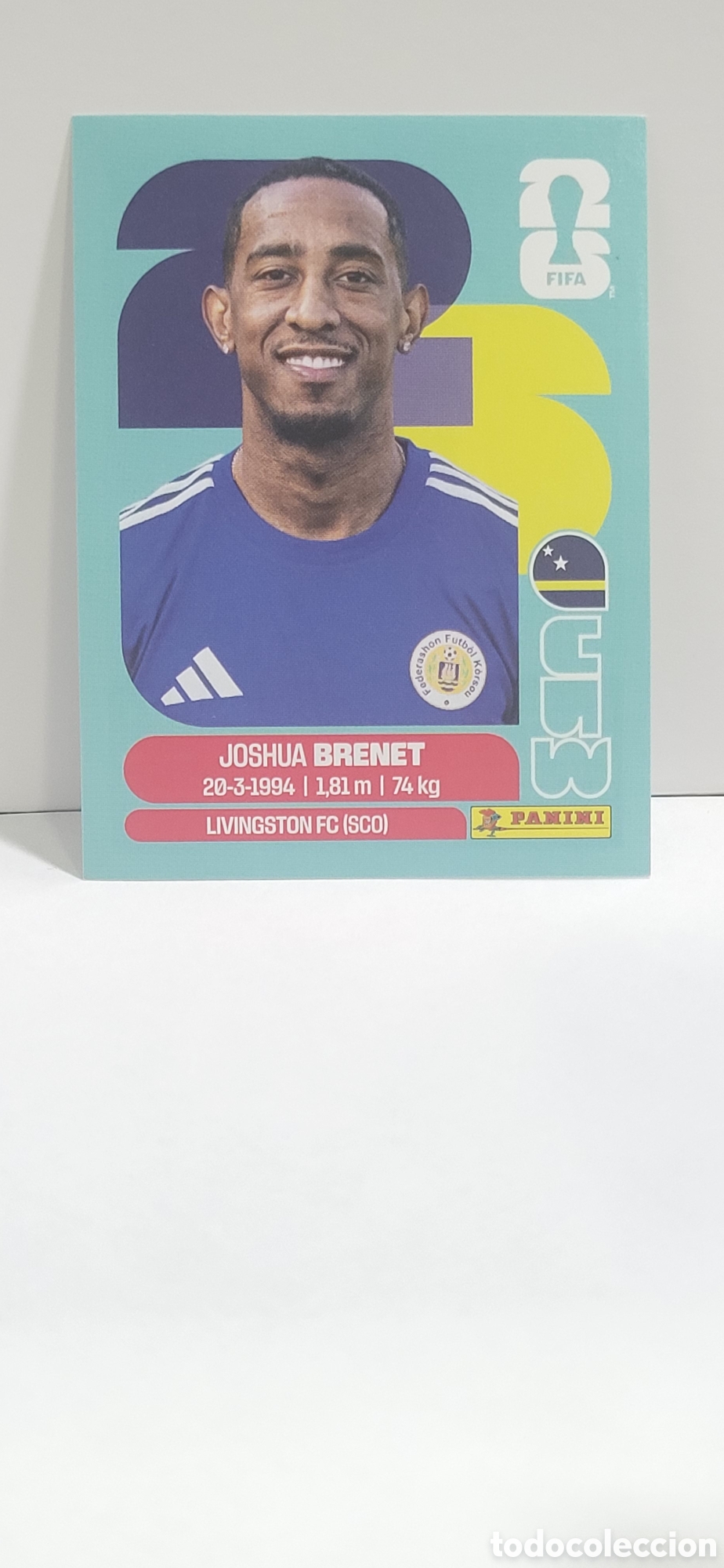 Collectionnisme Cartes &agrave; collectionner anciennes: BRENET CURA&Ccedil;AO CURASAO CURAZAO N&ordm; 6 FIFA WORLD CUP 2026 PANINI MUNDIAL FIFA WORLD CUP