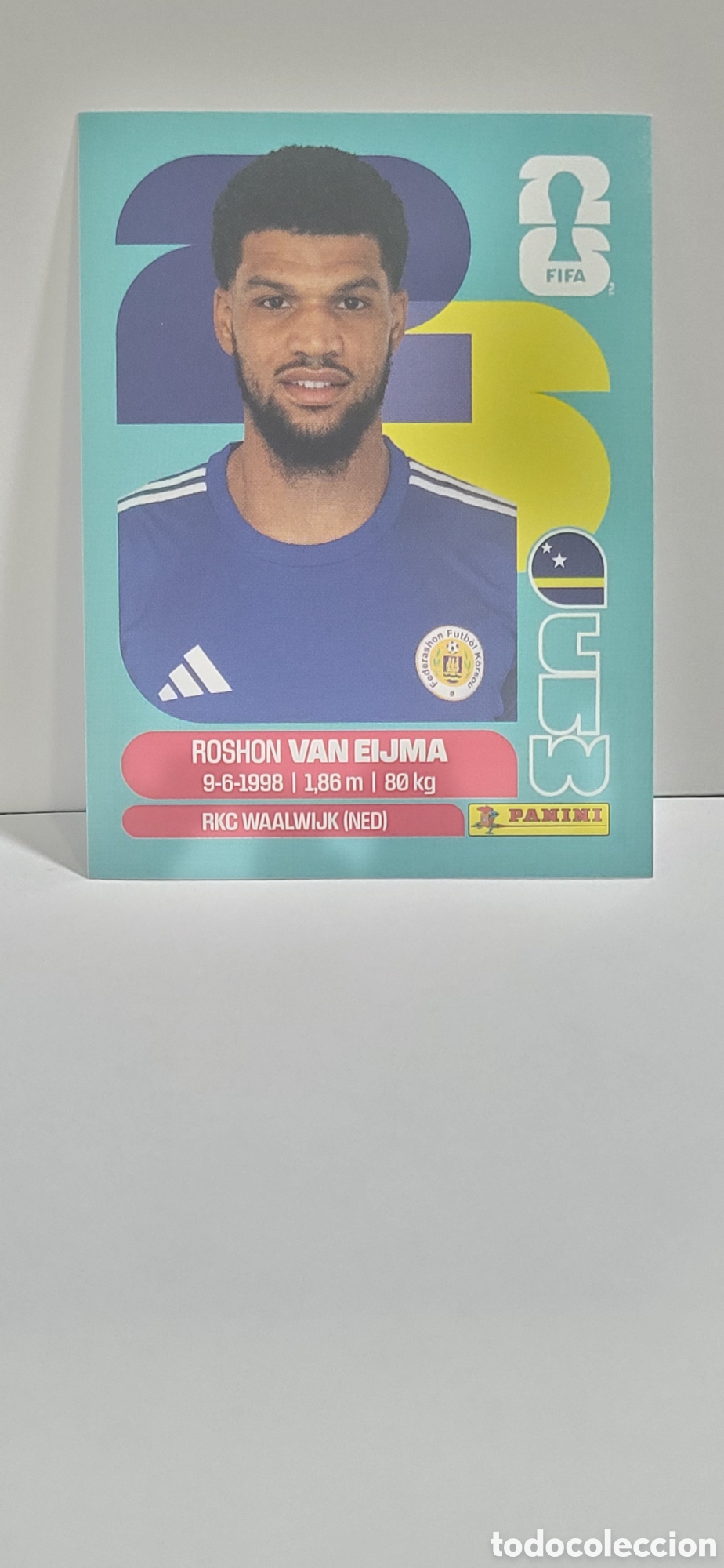 Collectionnisme Cartes &agrave; collectionner anciennes: VAN EIJMA CURA&Ccedil;AO CURASAO CURAZAO N&ordm; 7 FIFA WORLD CUP 2026 PANINI MUNDIAL FIFA WORLD CUP