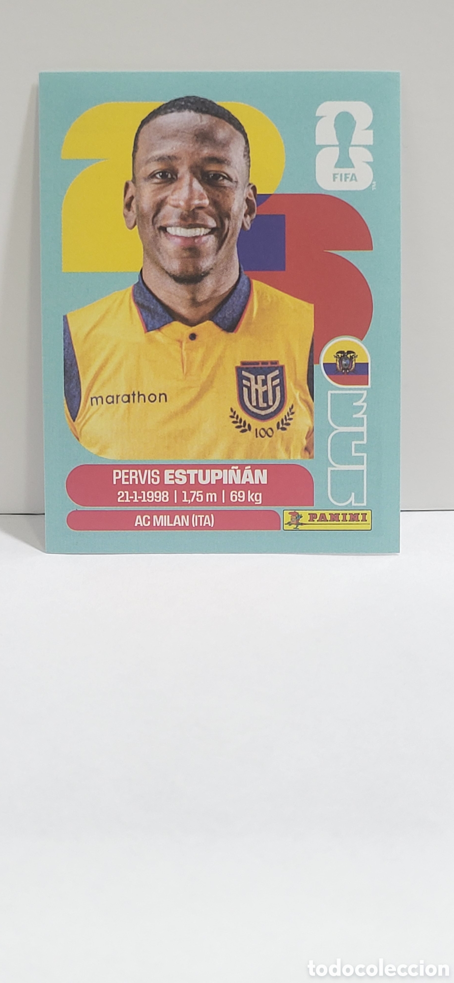 Collectable Antique Stickers: ESTUPI&Ntilde;AN ECUADOR N&ordm; 5 FIFA WORLD CUP 2026 PANINI MUNDIAL FIFA WORLD CUP