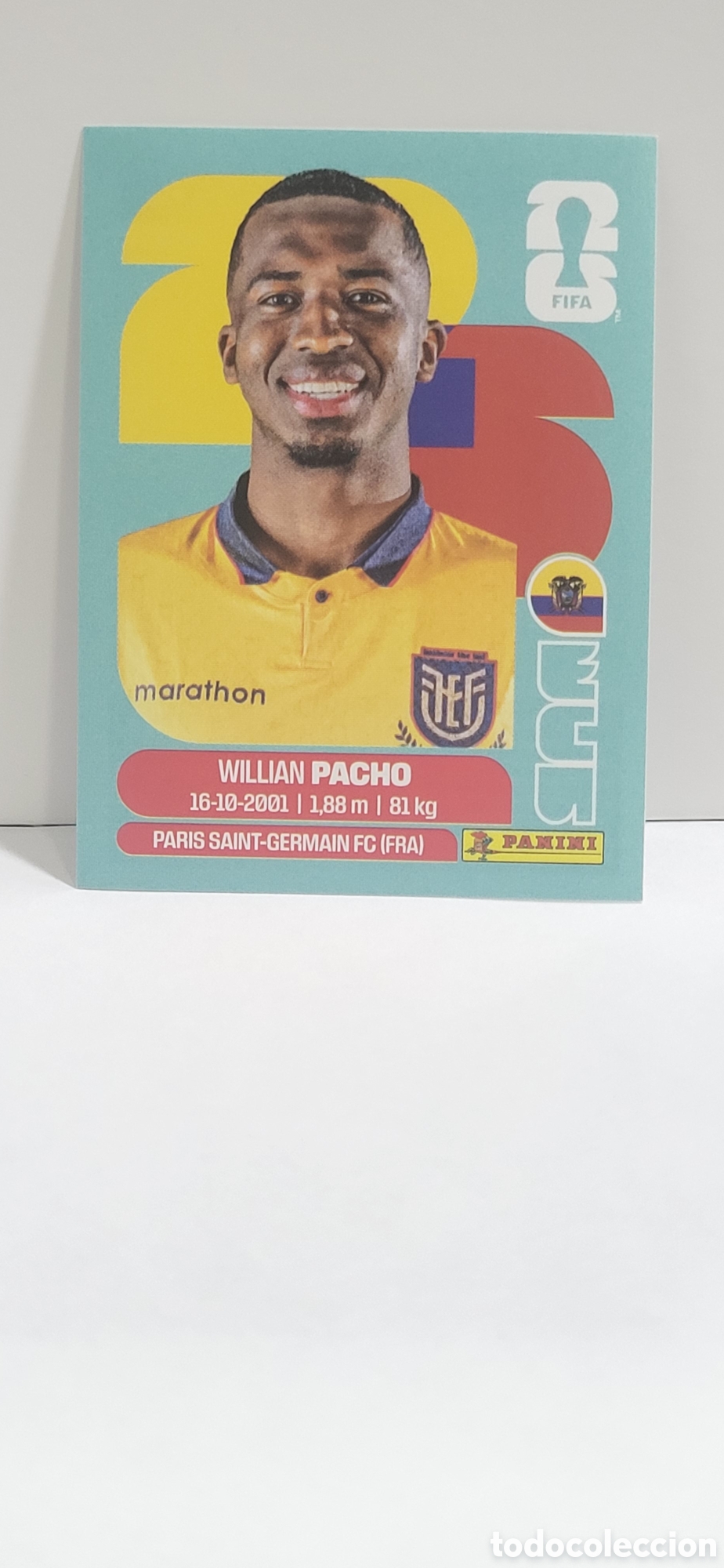 Collectable Antique Stickers: PACHO ECUADOR N&ordm; 6 FIFA WORLD CUP 2026 PANINI MUNDIAL FIFA WORLD CUP