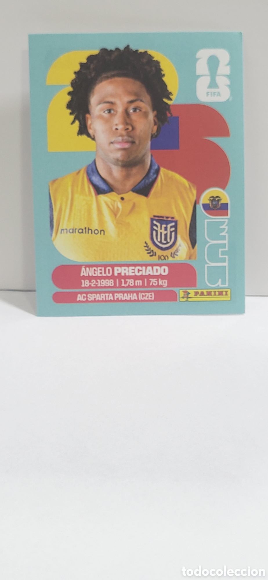 Collectable Antique Stickers: PRECIADO ECUADOR N&ordm; 7 FIFA WORLD CUP 2026 PANINI MUNDIAL FIFA WORLD CUP