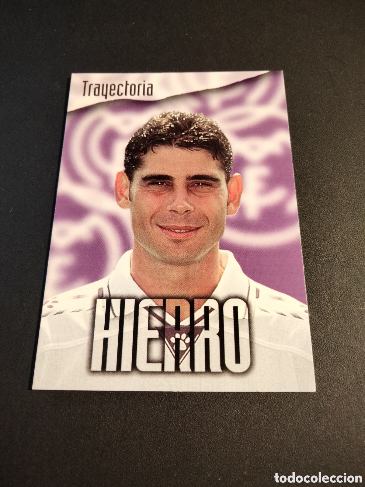 Coleccionismo Cromos antiguos: HIERRO # 63 TRAYECTORIA REAL MADRID COLECCI&Oacute;N 1996/97 PANINI