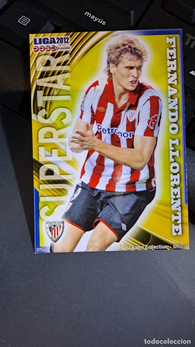 Coleccionismo Cromos antiguos: QUIZ GAME 2012 FERNANDO LLORENTE 162 SUPERSTAR MATE ATHLETIC CLUB BILBAO 2011 2012 11 12 MUNDICROMO