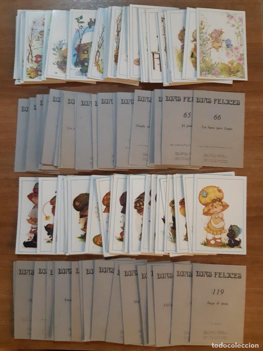 Coleccionismo Cromos antiguos: LOTE 108 CROMOS DIFERENTES COLECCI&Oacute;N D&Iacute;AS FELICES ED. FHER 1981. NUNCA PEGADOS, SIN PEGAR