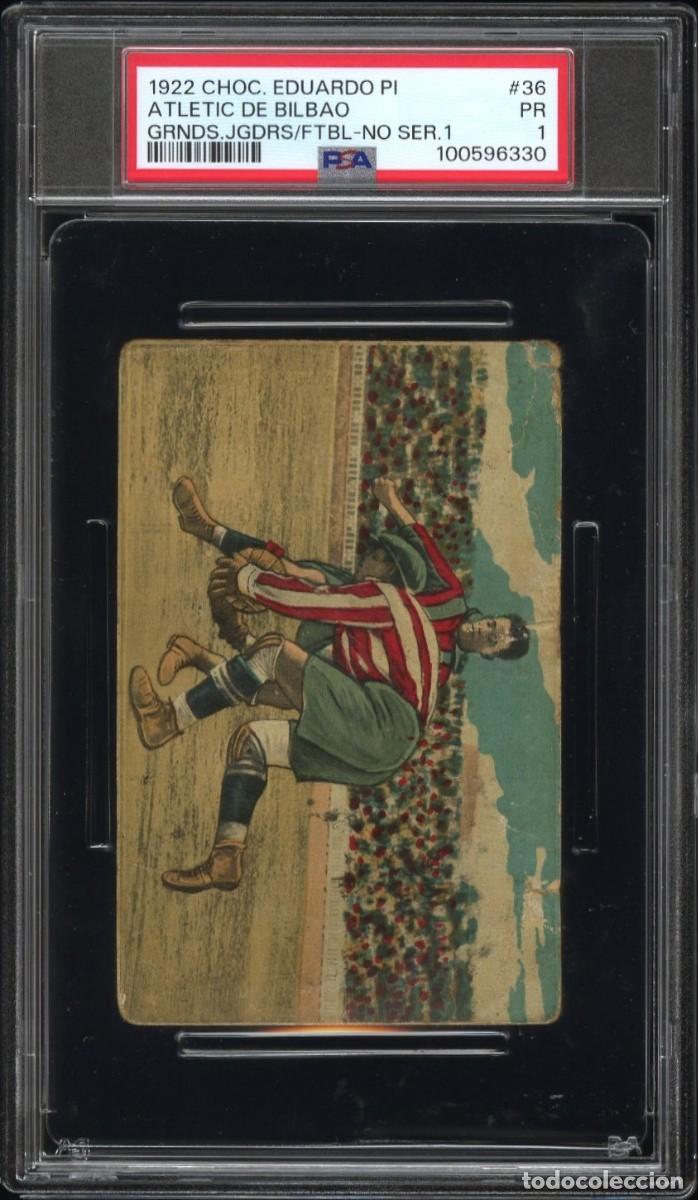 Coleccionismo Cromos antiguos: Samitier #36 Atletic de Bilbao Chocolate Eduardo Pi No Serie 1 1922 PSA 1