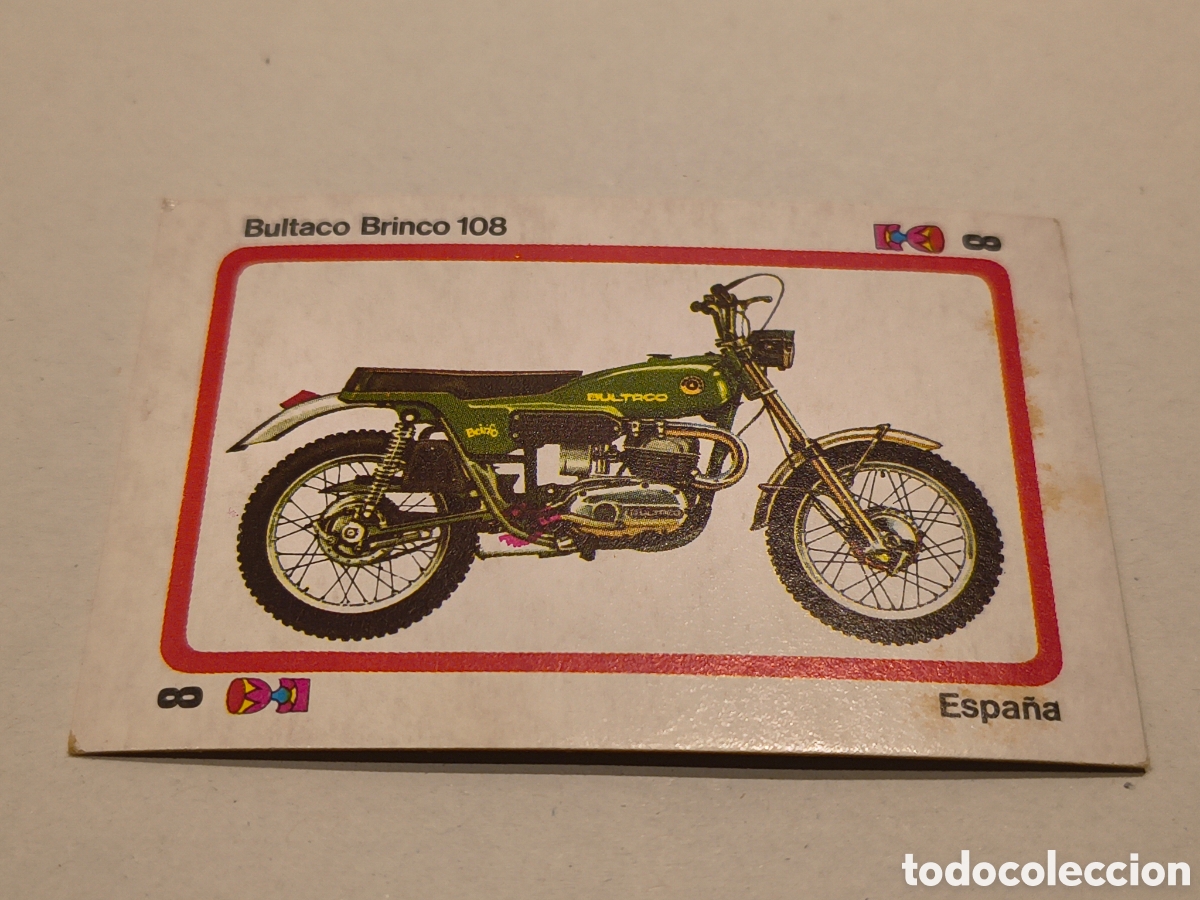 Coleccionismo Cromos antiguos: TELE MOTOR EDICIONES ESTE BULTACO BRINCO 108, OCHO DE COPAS