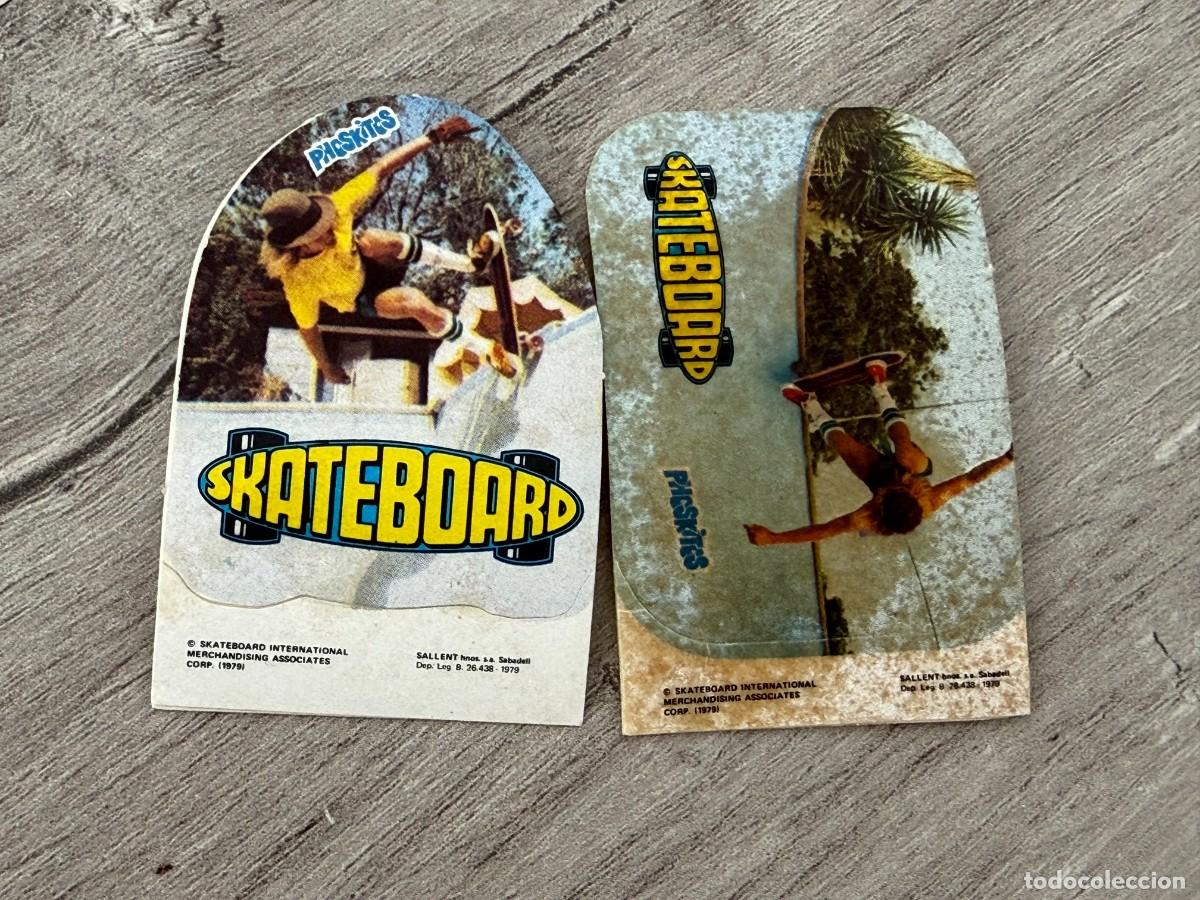 Coleccionismo Cromos antiguos: 2 cromos distintos Skateboard de Phoskitos