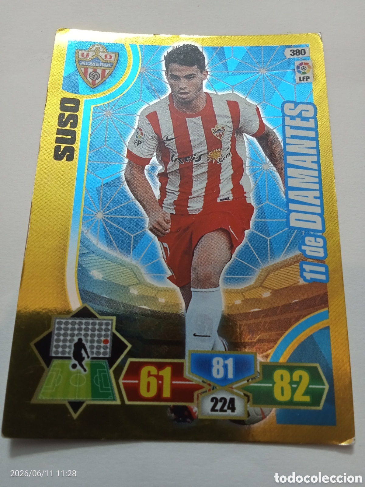 Collezionismo Figurine antiche: Carta cromos 11 diamante Adrenalyn XL 13/14 Almer&iacute;a