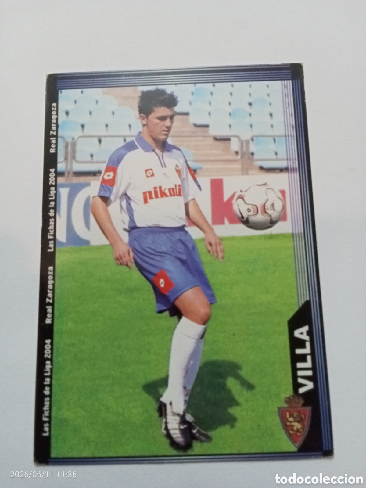 Colecionismo Cromos antigos: Cromos carta David Villa Rookie muldicromo fichas liga f&uacute;tbol 2003-04