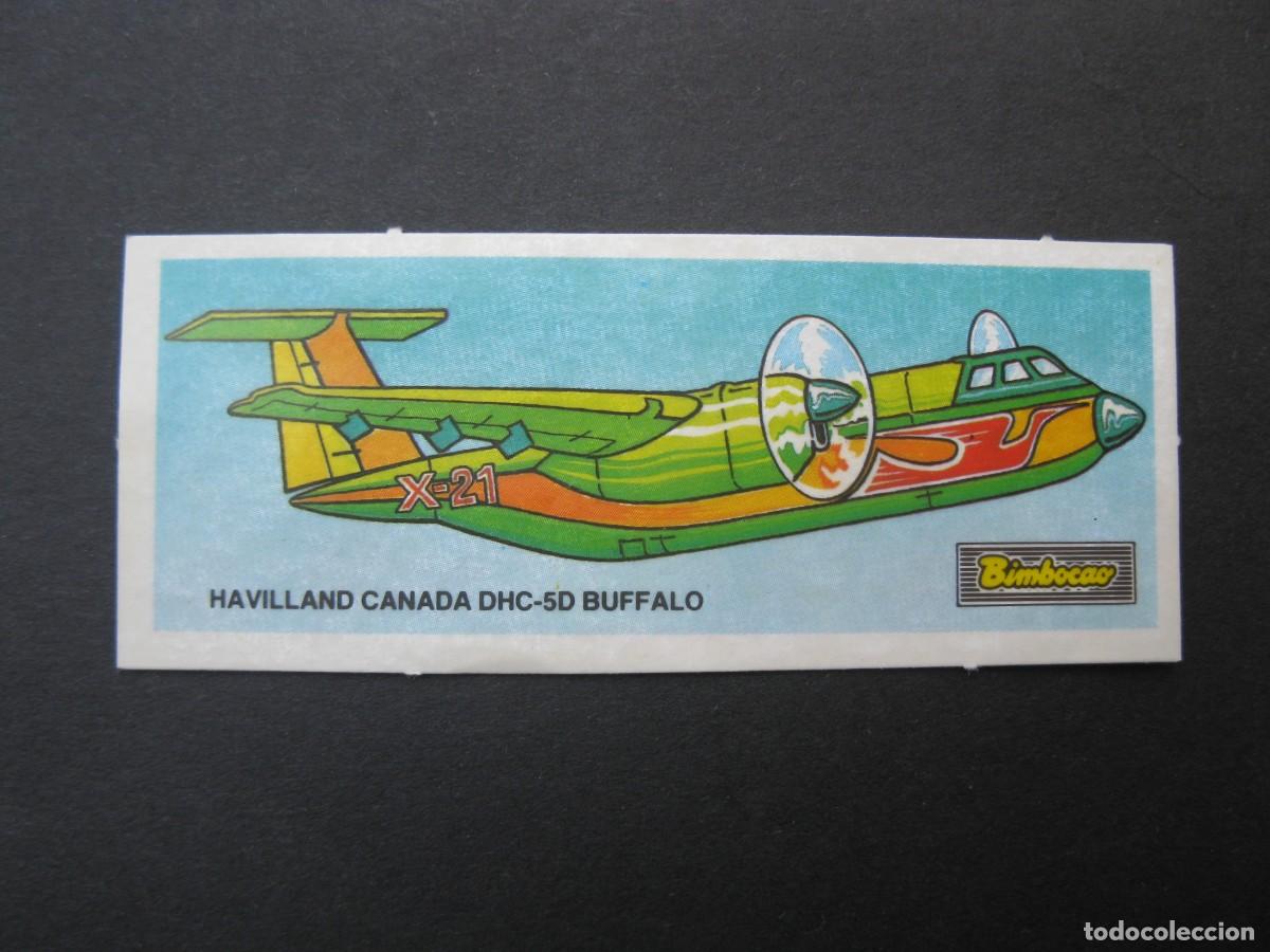Coleccionismo Cromos antiguos: CROMO - AVIONES - N&ordm; 17 - HAVILLAND CANAD&Aacute; DHC-5D BUFFALO - BIMBOCAO - BIMBO - NUNCA PEGADO.