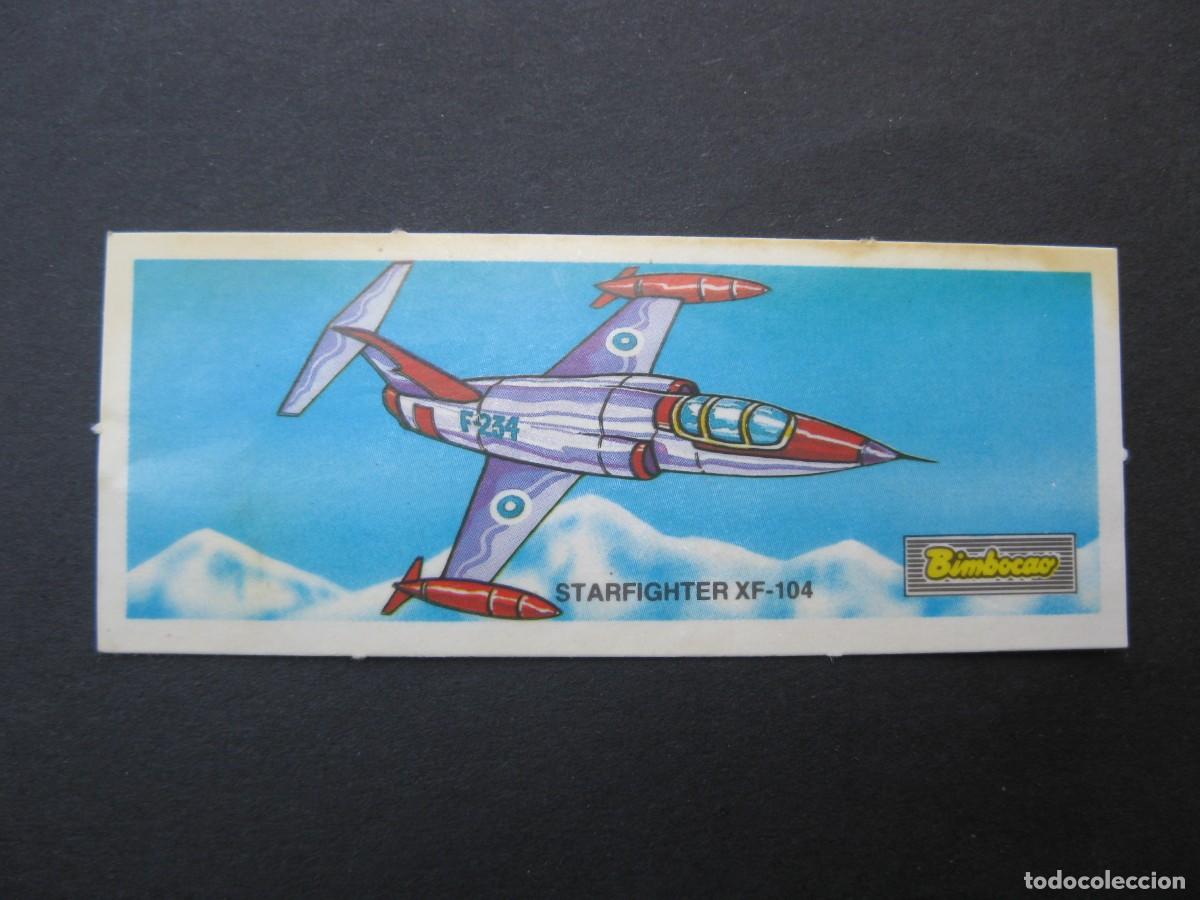 Coleccionismo Cromos antiguos: CROMO - AVIONES - N&ordm; 16 - STARFIGHTER XF-104 - BIMBOCAO - BIMBO - NUNCA PEGADO.