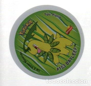 Coleccionismo Cromos antiguos: CROMO - TAZO, POKEMON, GIGANTAZO 4, 153 BAYLEEF - 154 MEGANIUM, 2001. PERFECTO. SIN USAR.