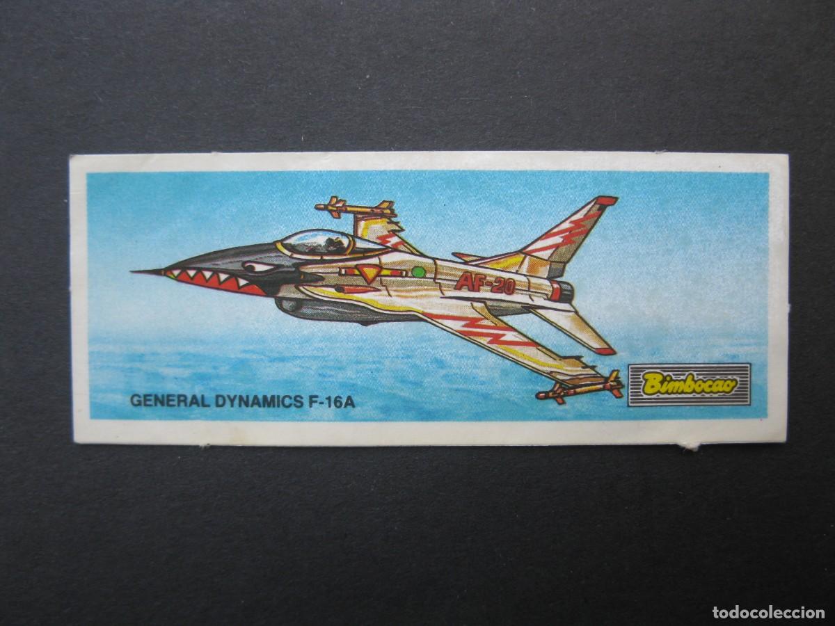 Coleccionismo Cromos antiguos: CROMO - AVIONES - N&ordm; 11 - GENERAL DYNAMICS F-16A - BIMBOCAO - BIMBO - NUNCA PEGADO.