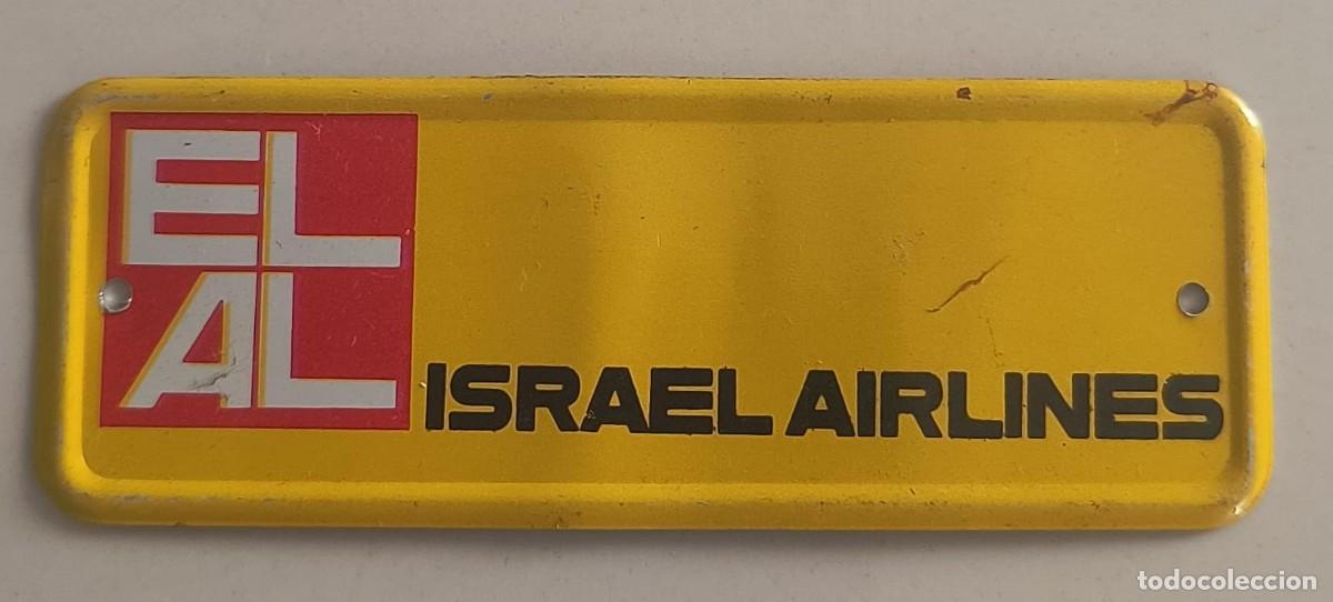 Coleccionismo Cromos antiguos: CHAPA MET&Aacute;LICA N&ordm; 47 ISRAEL AIRLINES - AEROM&Eacute;XICO - BIMBO - 1970