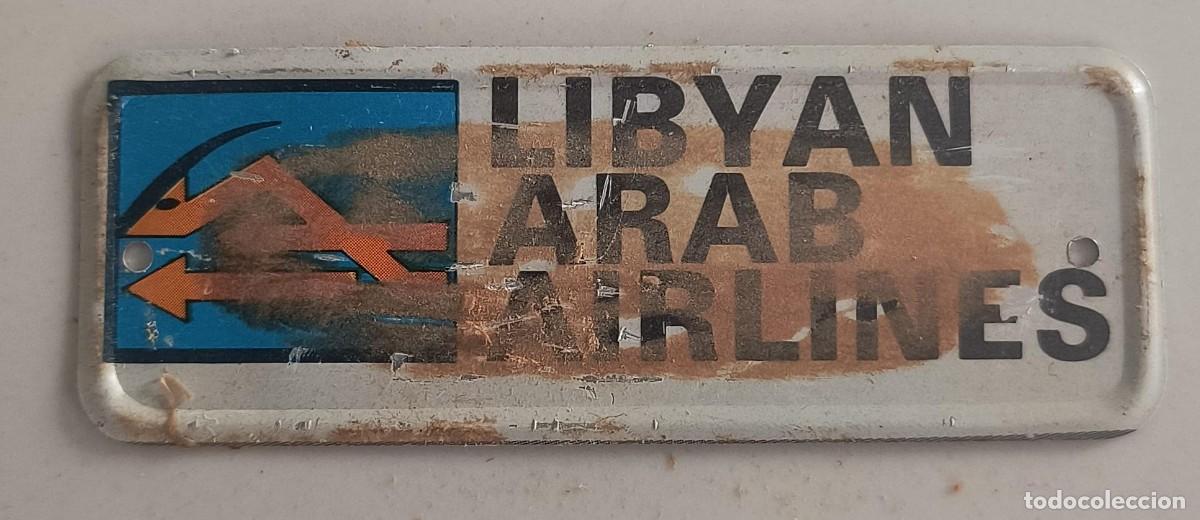 Coleccionismo Cromos antiguos: CHAPA MET&Aacute;LICA N&ordm; 43 LYBIAN ARAB AIRLINES - AEROM&Eacute;XICO - BIMBO - 1970