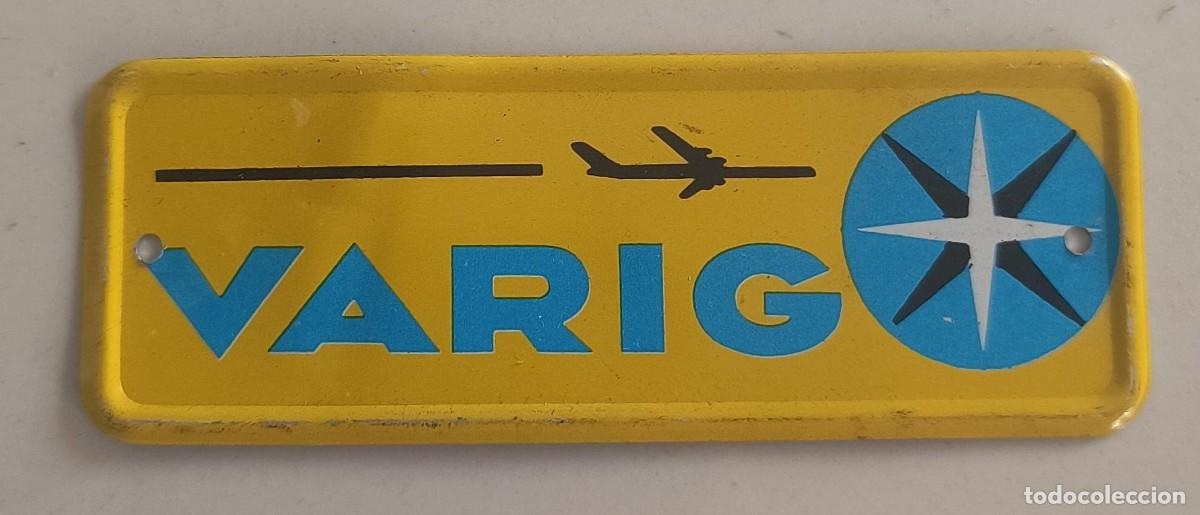 Coleccionismo Cromos antiguos: CHAPA MET&Aacute;LICA N&ordm; 35 VARIG - AEROM&Eacute;XICO - BIMBO - 1970