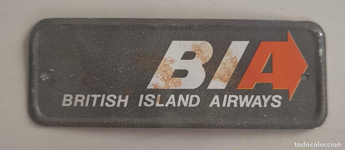 Coleccionismo Cromos antiguos: CHAPA MET&Aacute;LICA N&ordm; 29 BIA BRITISH ISLANDS AIRWAYS - AEROM&Eacute;XICO - BIMBO - 1970