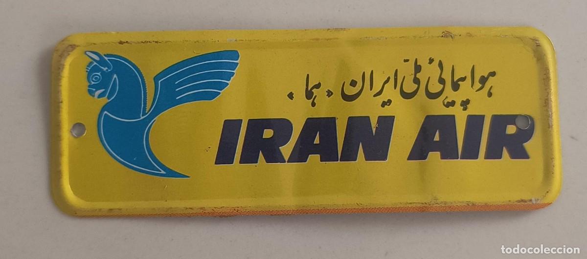 Coleccionismo Cromos antiguos: CHAPA MET&Aacute;LICA N&ordm; 22 IRAN AIR - AEROM&Eacute;XICO - BIMBO - 1970