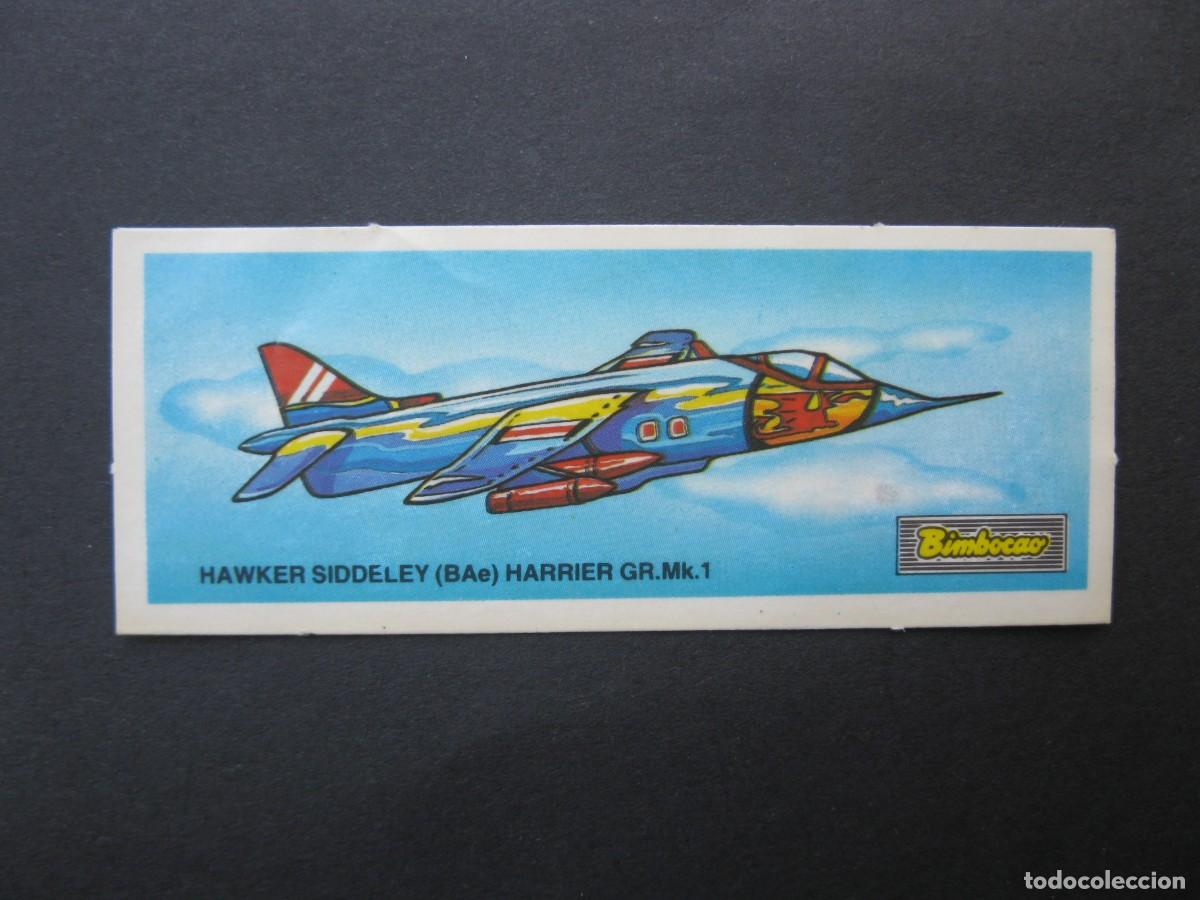 Coleccionismo Cromos antiguos: CROMO - AVIONES - N&ordm; 7 - HAWKER SIDDELEY (BAE) HARRIER GR.MK. 1 - BIMBOCAO - BIMBO - NUNCA PEGADO.