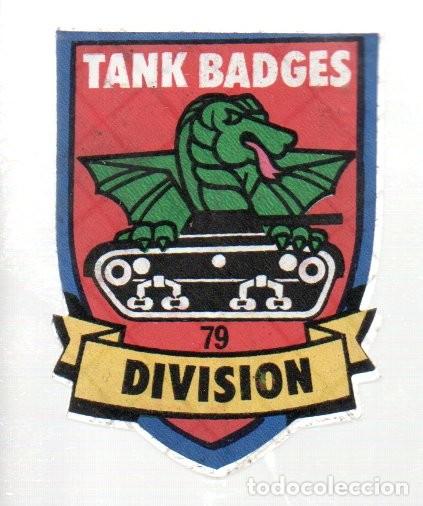 Coleccionismo Cromos antiguos: CROMO BIMBO - SUPER EMBLEMAS. TANK BADGES 79 DIVISION. SIN PEGAR.