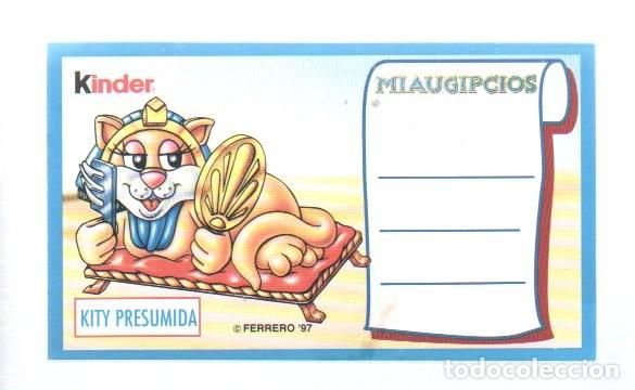 Coleccionismo Cromos antiguos: CROMO KINDER - KITY PRESUMIDA - MIAUGIPCIOS. FERRERO 97