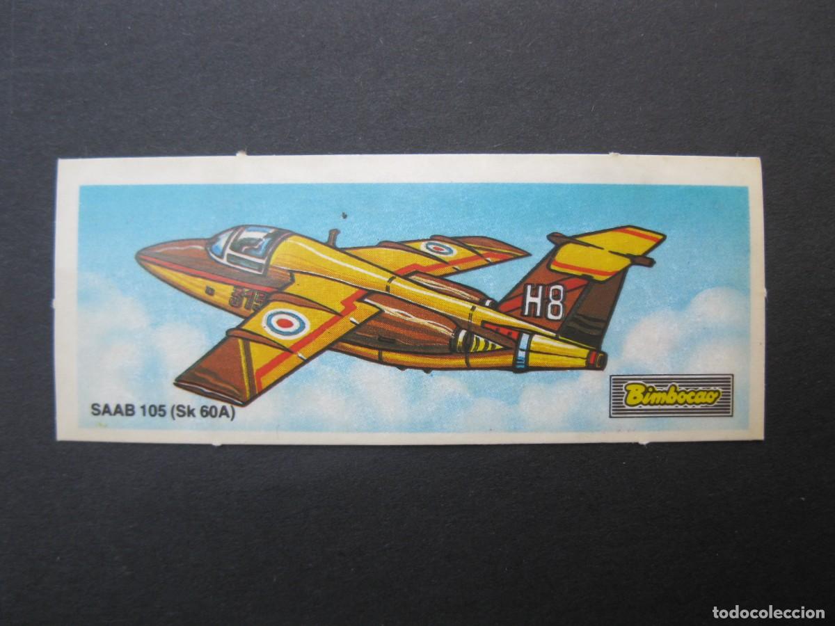 Coleccionismo Cromos antiguos: CROMO - AVIONES - N&ordm; 3 - SAAB 105 (SK 60A) - BIMBOCAO - BIMBO - NUNCA PEGADO.