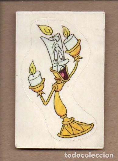 Coleccionismo Cromos antiguos: CROMO ADHESIVO TROQUEADO PANINI - LA BELLA E LA BESTIA N&ordm; 196 DISNEY. 1992